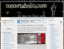 Tablet Screenshot of concertaholics.com